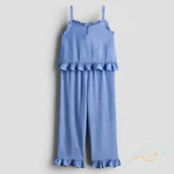 Conjunto blusa y pantalón azul H&M #0001