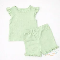 Conjunto blusa y short verde PRIMARK