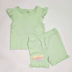 Conjunto blusa y short verde PRIMARK
