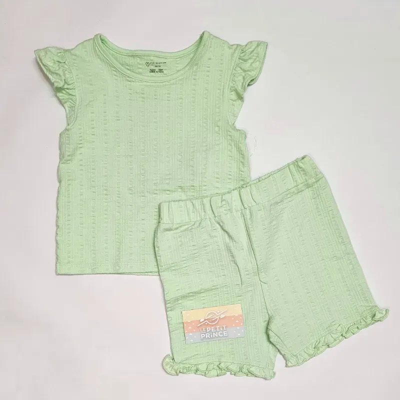 Conjunto blusa y short verde PRIMARK