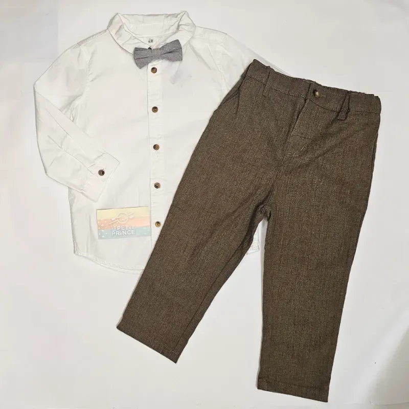 Conjunto camisa/pantalón/pajarita H&M