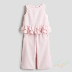 Conjunto rosa de lino H&M #0001