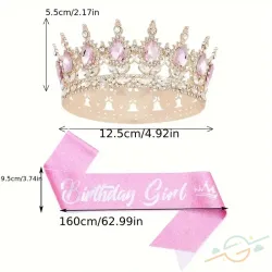 Corona y lazo para cumpleaños 