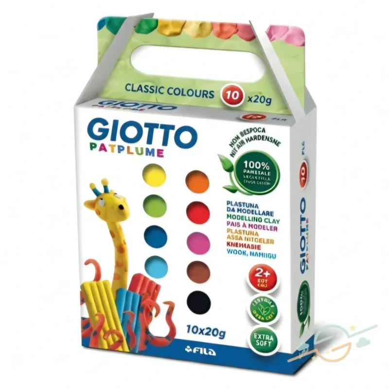 Estuche de Plastilina Vegetal sin Gluten 10 unidades