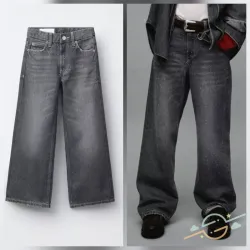 Jean gris brillos ZARA