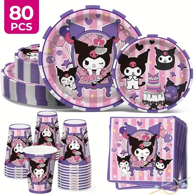 Kit de 80 piezas para cumpleaños 