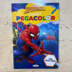 Libro de Spiderman para colorear y pegatinas 