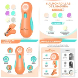 Lima de uñas eléctrica para bebé