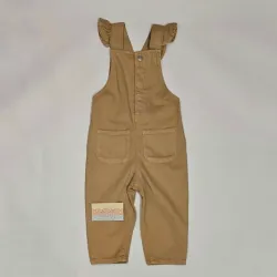 Overall caqui tirantes con volante MANGO