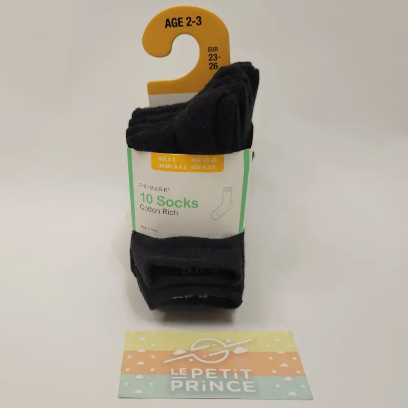 Pack 10 medias negras PRIMARK 