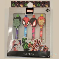 Pack 4 bolígrafos Marvel