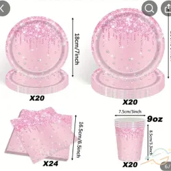 Pack 84 piezas para cumpleaños 