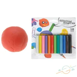 Pack de 12 plastilinas de colores 