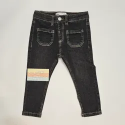 Pantalón denim negro ZARA