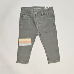 Pantalón denim verde ZARA