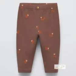 Pantalón marrón zorros ZARA