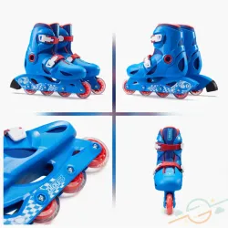 Patines lineales azules 