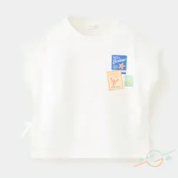 Pullover blanco estampado MANGO #0002