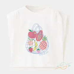 Pullover blanco estampado MANGO