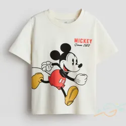 Pullover blanco Mickey H&M