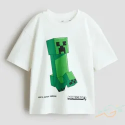 Pullover blanco Minecraft H&M
