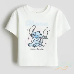 Pullover blanco Stich #0002