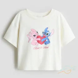 Pullover blanco Stich H&M #0001