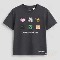 Pullover negro Minecraft #0001