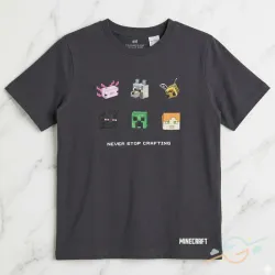 Pullover gris Minecraft #0001