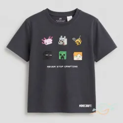 Pullover negro Minecraft H&M