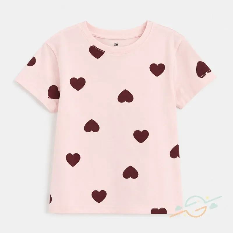 Pullover rosa corazones H&M