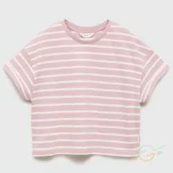 Pullover rosa rayas MANGO #0001
