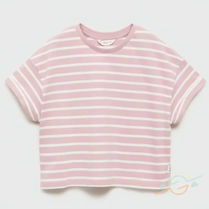 Pullover rosa rayas MANGO