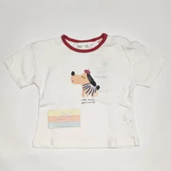 Pulover blanco estampado ZARA