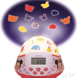 Reloj despertados con luces de colores 