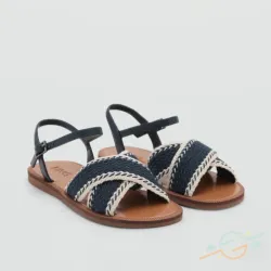 Sandalia azul MANGO #0001