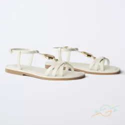 Sandalia blanca ZARA