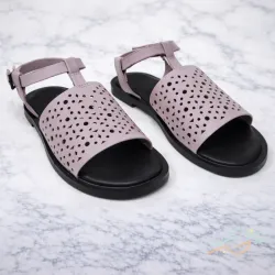 Sandalia morada ZARA 