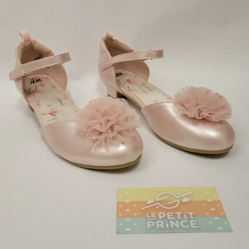 Sandalia tacón rosa H&M 