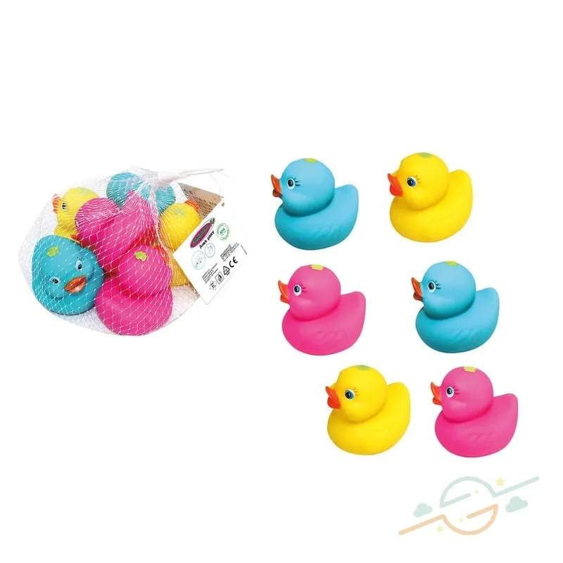 Set de 6 Patitos de Goma para Baño
