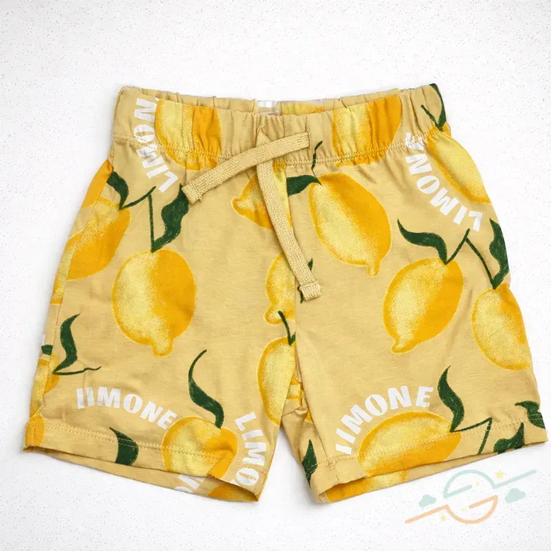 Short amarillo limones H&M