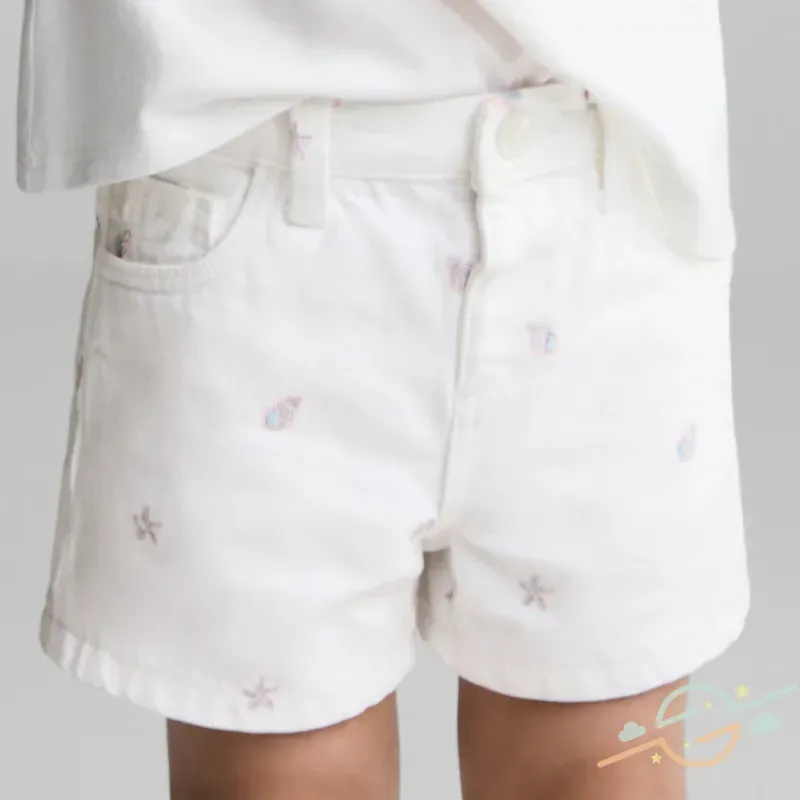 Short blanco MANGO #0001