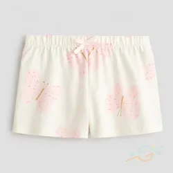 Short blanco mariposa H&M