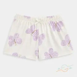 Short blanco mariposas H&M #0001