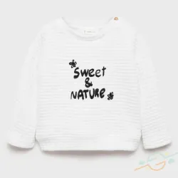 Sudadera blanca MANGO #0001