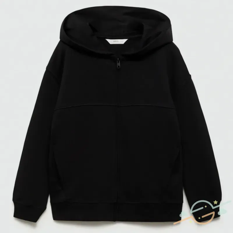 Sudadera negra MANGO #0002