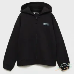 Sudadera negra MANGO 