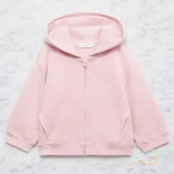 Sudadera rosa orejitas MANGO #0001