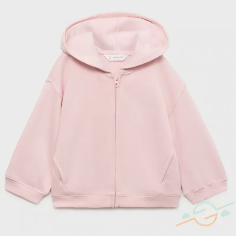 Sudadera rosa orejitas MANGO #0001