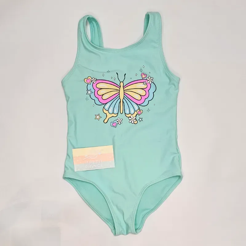 Traje de baño enterizo con tirantes azul PRIMARK 